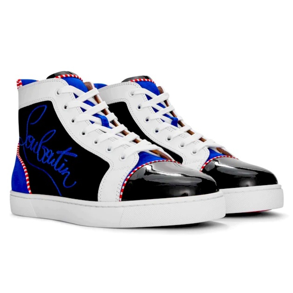 ✨HOST PICK✨ Men’s Navy Louis Flat High Tops